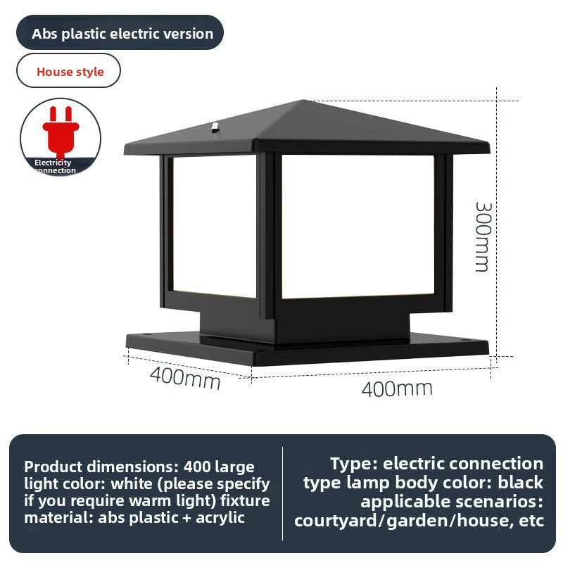 Solar Powered Outdoor Pillar Light