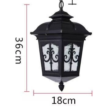 Retro Outdoor Waterproof Hanging Chandelier