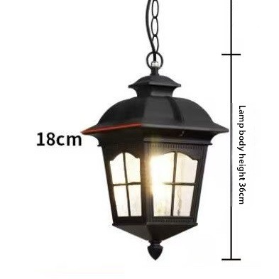 Retro Outdoor Waterproof Hanging Chandelier