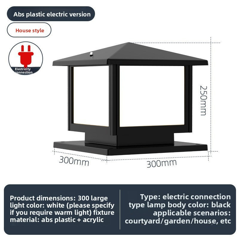 Solar Powered Outdoor Pillar Light