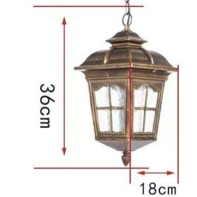 Retro Outdoor Waterproof Hanging Chandelier