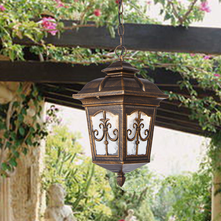 Retro Outdoor Waterproof Hanging Chandelier