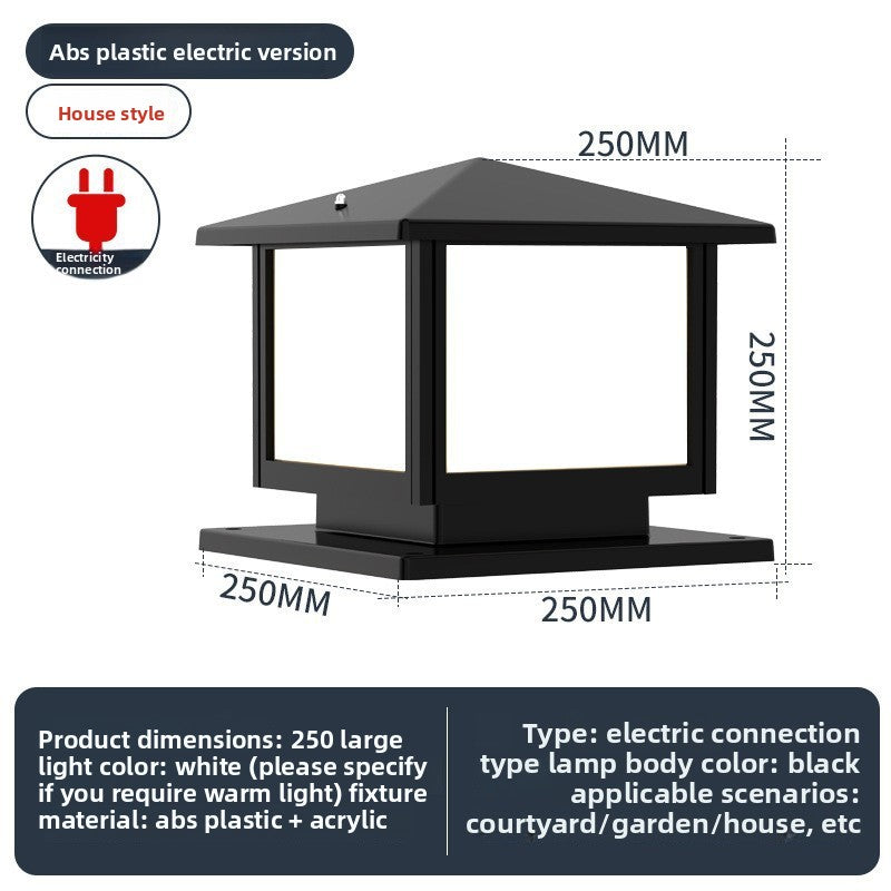 Solar Powered Outdoor Pillar Light