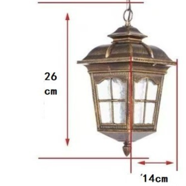 Retro Outdoor Waterproof Hanging Chandelier