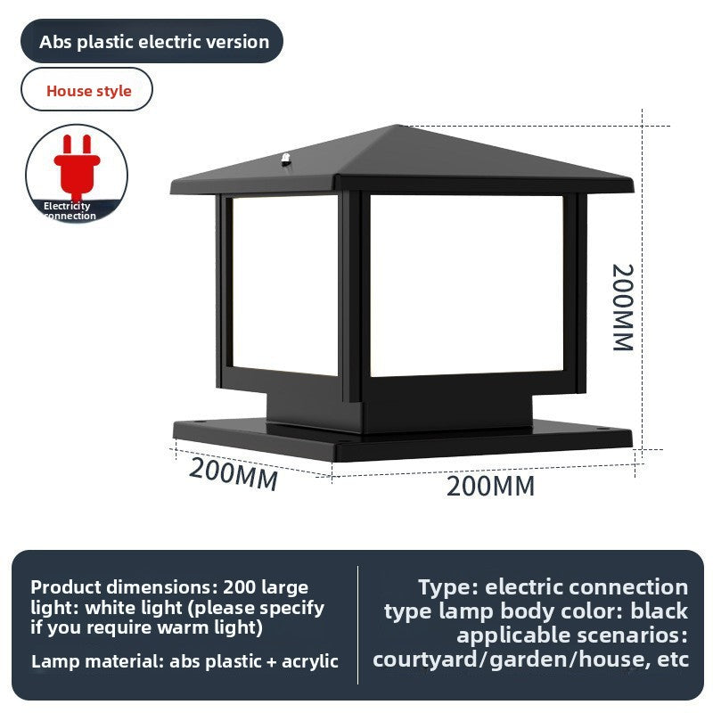 Solar Powered Outdoor Pillar Light