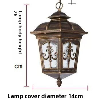 Retro Outdoor Waterproof Hanging Chandelier
